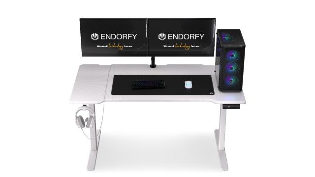 Gaming Desk ENDORFY - Atlas L Electric - Onyx White 