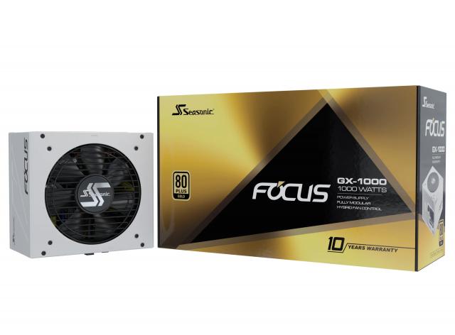 Захранващ блок SEASONIC FOCUS GX-1000 White 1000W 80+ Gold, Fully Modular 