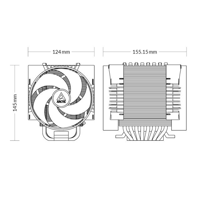 CPU Cooler ARCTIC Freezer Freezer 4U-M - ACFRE00133A 