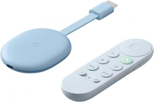 Мултимедиен плеър Google Chromecast with Google TV, HDMI,4K, Sky 