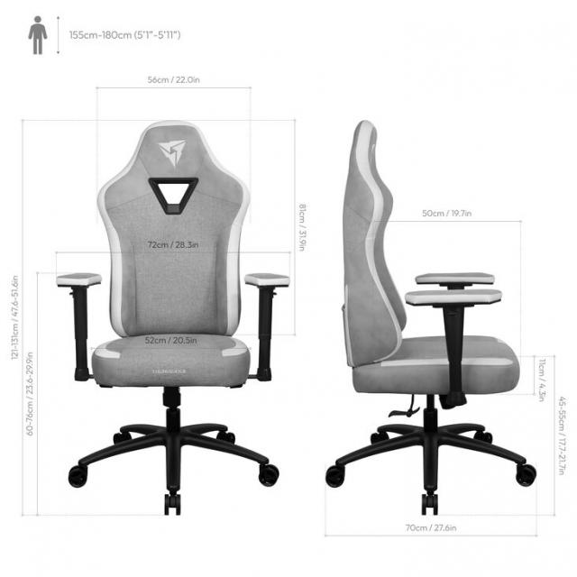 Gaming Chair ThunderX3 EAZE Loft - Gray 