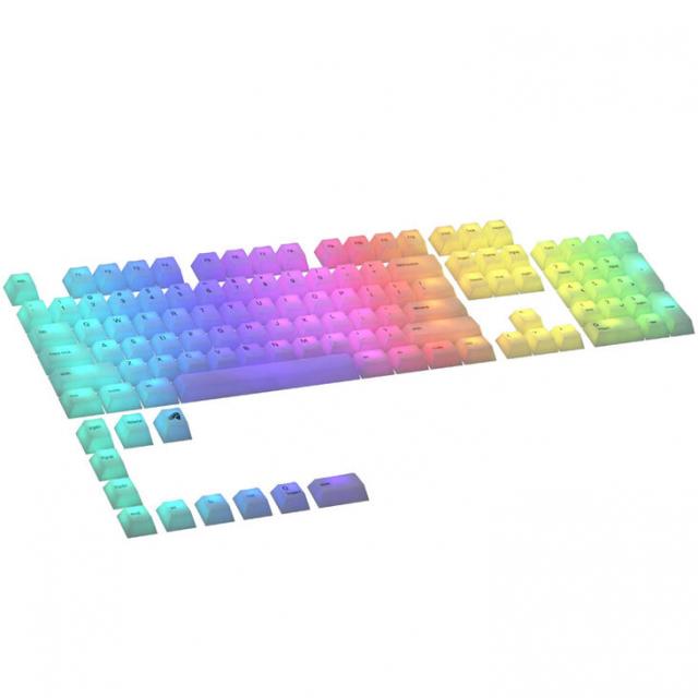 Капачки за механична клавиатура Glorious Polychroma RGB PBT 115-Keycaps, ANSI, US-Layout 