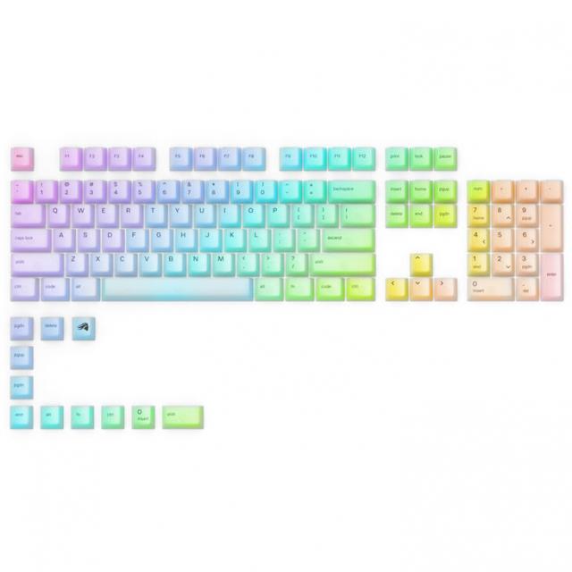 Капачки за механична клавиатура Glorious Polychroma RGB PBT 115-Keycaps, ANSI, US-Layout 