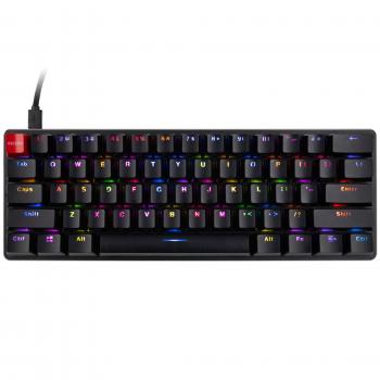 Gaming Mechanical keyboard Glorious GMMK Black Compact - Gateron Brown Switches,  US-Layout