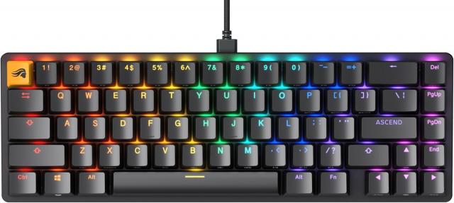 Gaming Mechanical keyboard Glorious GMMK 2 Black Compact- Fox Switches US-Layout 