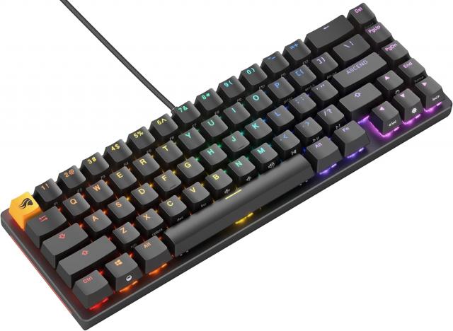 Gaming Mechanical keyboard Glorious GMMK 2 Black Compact- Fox Switches US-Layout 