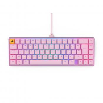 Gaming Mechanical keyboard Glorious GMMK 2 Pink Compact- Fox Switches UK-Layout