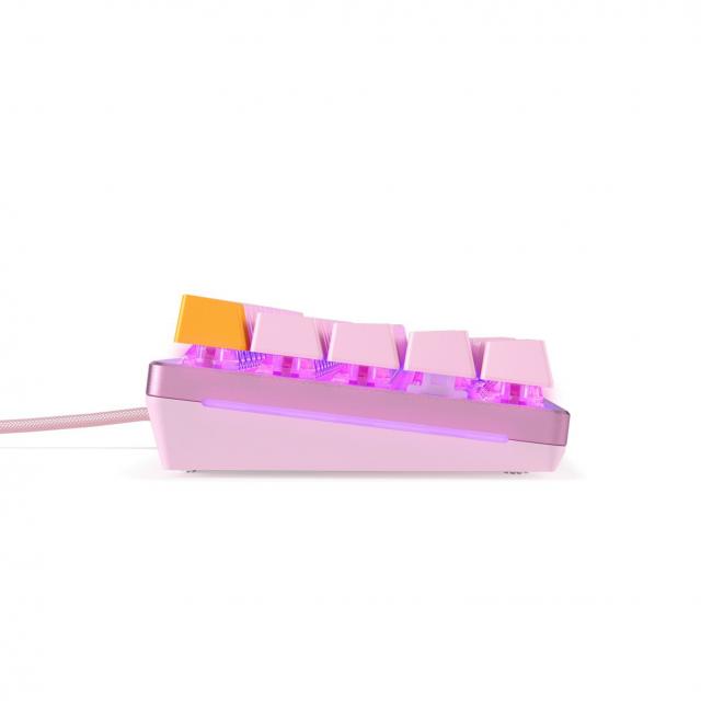 Геймърска механична клавиатура Glorious GMMK 2 Pink Compact- Fox Switches UK-Layout 