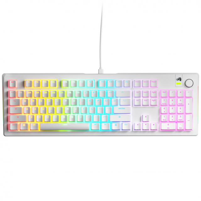 Геймърска механична клавиатура Glorious GMMK 3 100% White - Fox Linear Switches 