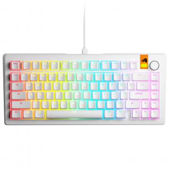 Gaming Mechanical keyboard Glorious GMMK 3 HE 75% White - Fox HE Switches