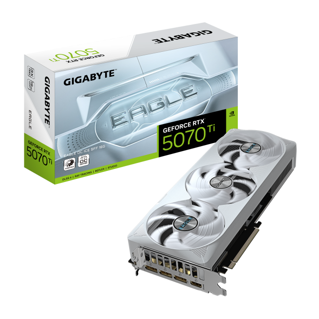 Видео карта GIGABYTE RTX 5070 TI EAGLE ICE OC SFF 16GB GDDR7 