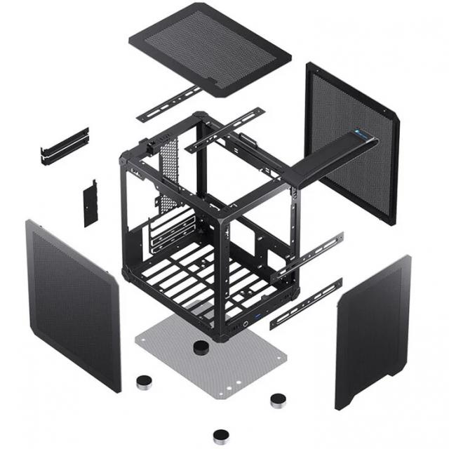 Case Jonsbo C6 Mesh, mATX, Black 