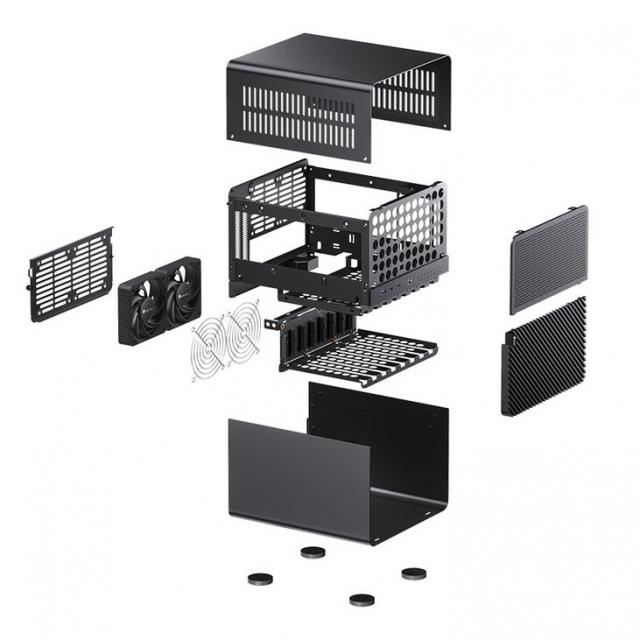 Кутия Jonsbo N3 NAS, Mini-ITX, Black 