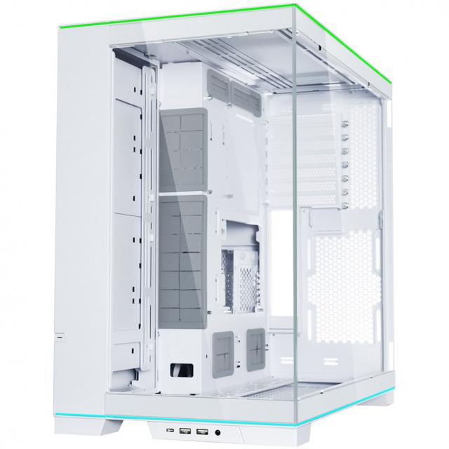 Кутия Lian Li PC-O11 Dynamic EVO RGB Mid-Tower, Tempered Glass, Бяла 