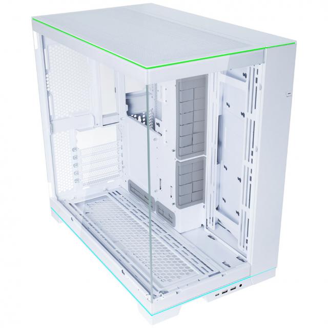 Case Lian Li PC-O11 Dynamic EVO RGB Mid-Tower, Tempered Glass, White 