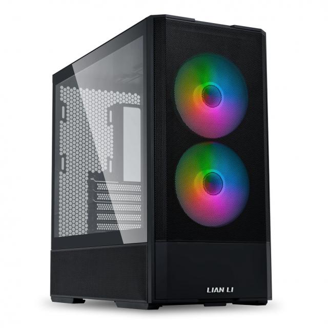 Case Lian Li LANCOOL 207 Mid-Tower, Tempered Glass, Black 