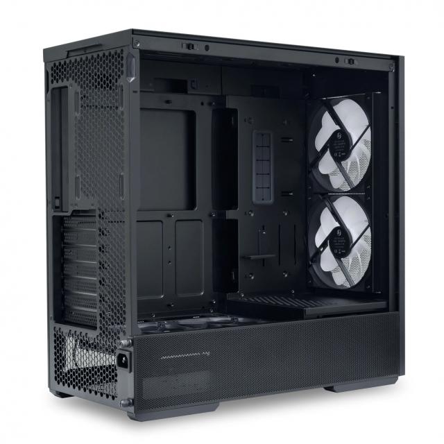 Case Lian Li LANCOOL 207 Mid-Tower, Tempered Glass, Black 