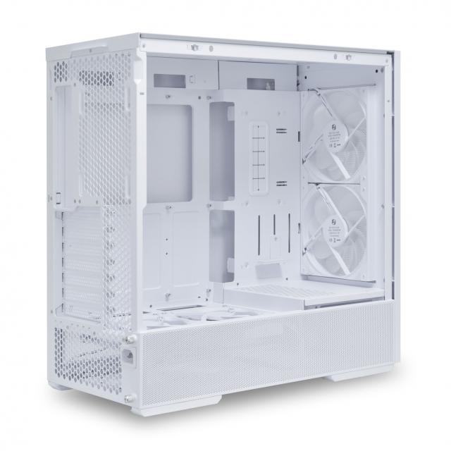 Case Lian Li LANCOOL 207 Mid-Tower, Tempered Glass, White 