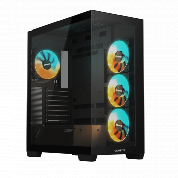 Кутия Gigabyte C500 PANORAMIC Stealth Black - Mid-Tower