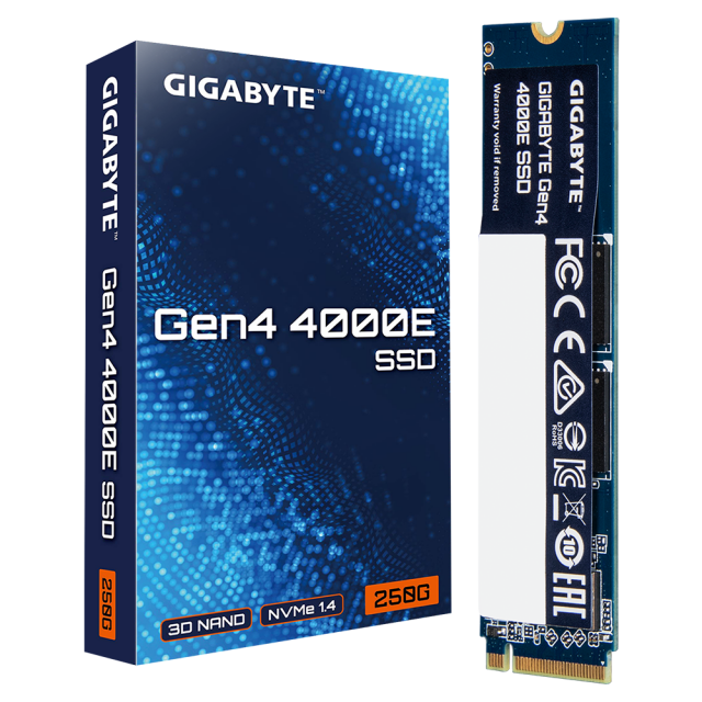 SSD Gigabyte 4000E 250GB, NVMe, PCIe 4.0 Gen4 