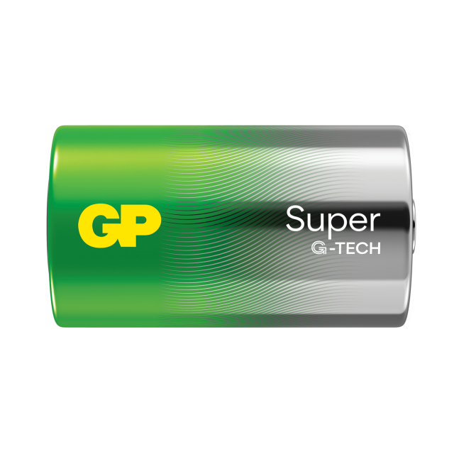 Алкална батерия GP SUPER LR20, 2 бр. в опаковка / блистер, 1.5V 