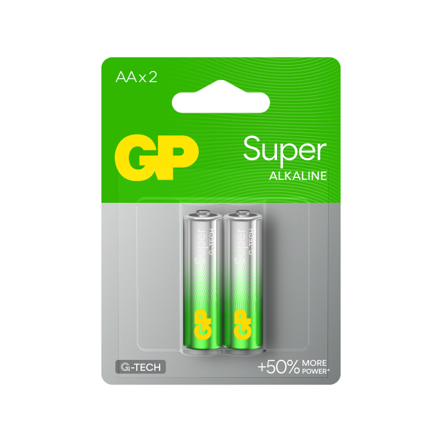 GP Alkaline battery  SUPER LR-6 AA /2 pcs./ 1.5V 