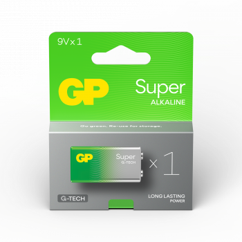 GP Alkaline battery 6LF22 SUPER 9V 1 pc blister