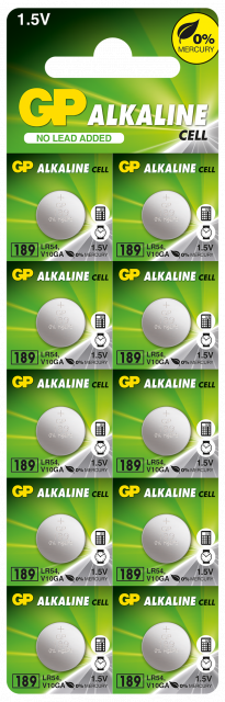 Бутонна алкална батерия GP189 LR-1130/ 10 бр./pack цена за 1 бр./ 1.55V GP 