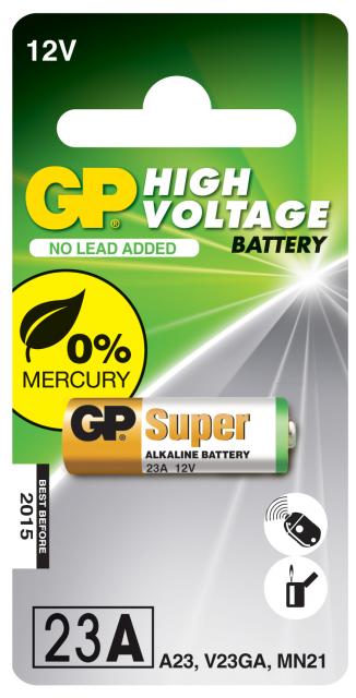 Алкална батерия GP 12 V 1бр. blister за аларми А23 