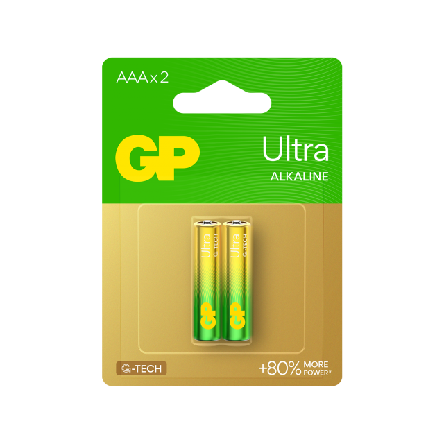 Алкална батерия GP ULTRA LR03 AAA /2 бр. в опаковка/ блистер 1.5V GP,GP24AU 