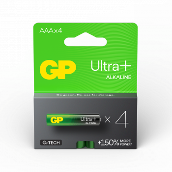 GP Alkaline battery ULTRA PLUS LR03 AAA / 4 pcs. pack / blister 1.5V GP