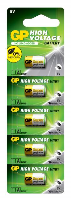 Алкална батерия GP А11 6V за дистанционни /5бр./pack цена за 1 бр./ 