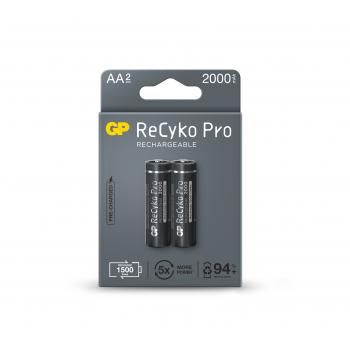 Rechargeable Battery GP R6 AA 2000mAh RECYKO + PRO 210AAHCB-EB2 NiMH 2 pcs. pack GP