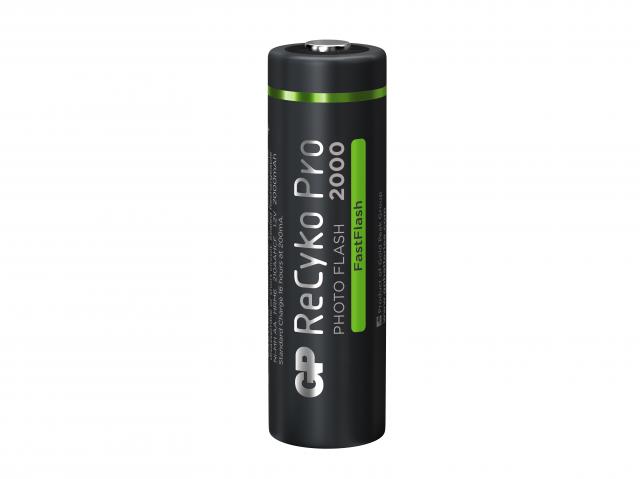 Акумулаторна Батерия GP R6 AA 2000mAh RECYKO + PRO Fast Flash GP-BR-210AAHCF-APCEB4 NiMH /до 500 цикъла/  4 бр. в опаковка GP 