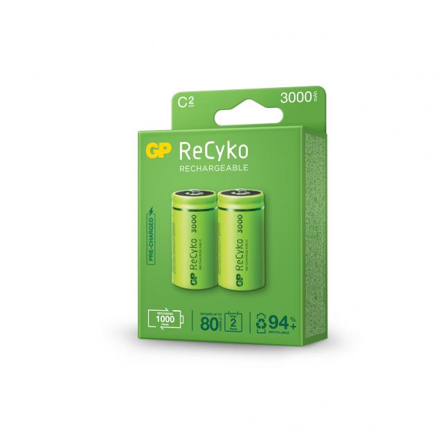 Акумулаторна Батерия ReCyko, Size C, LR14, 3000mAh, 1.2V 