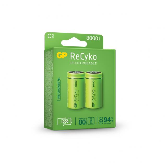 Акумулаторна Батерия ReCyko, Size C, LR14, 3000mAh, 1.2V 