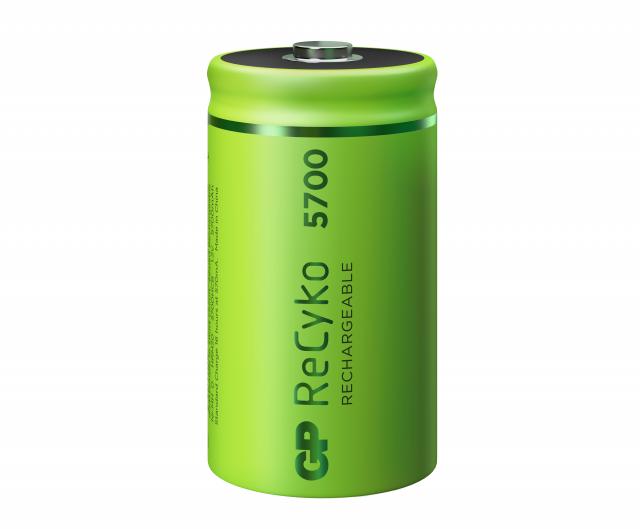 Акумулаторна Батерия GP R20 D 5700mAh NiMH Recyko 2 бр. в опаковка GP 