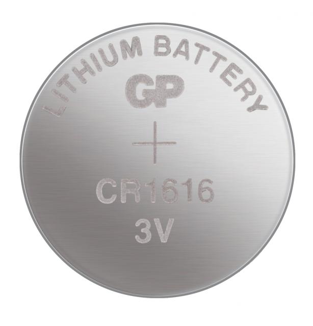 Литиева бутонна батерия GP CR 1616 3V 5 бр. в блистер /цена за 1 бр./  GP 