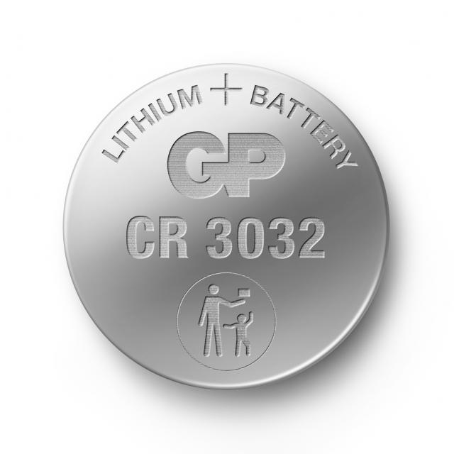 Lithium Button Battery GP CR-3032 3V  1 pcs in blister /price for 1 battery/ 