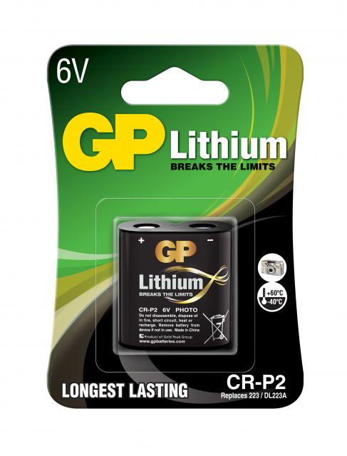 Фото литиева батерия GP CR-P2, 6V 