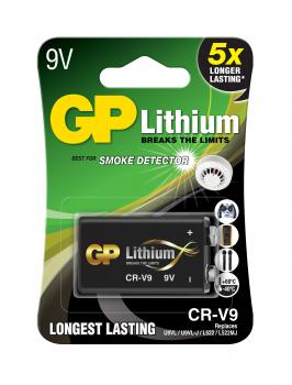 Lithium battery CRV9 9V 1 pc. blister / for smoke detectors / GP