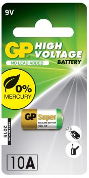 Алкална батерия GP А10 9V за дистанционни /5бр./pack цена за 1 бр./