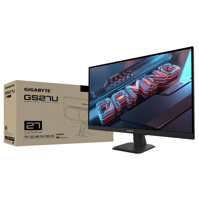 Геймърски Монитор Gigabyte GS27U 27" IPS UHD(3840x2160), 160Hz, 1 ms 