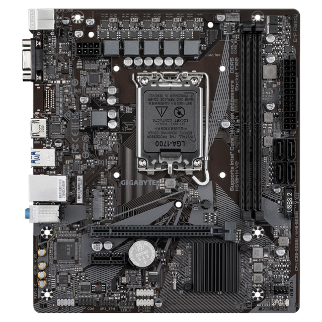 Дънна платка GIGABYTE H610M H V2 Socket 1700, DDR5 rev 1.0, Micro ATX 