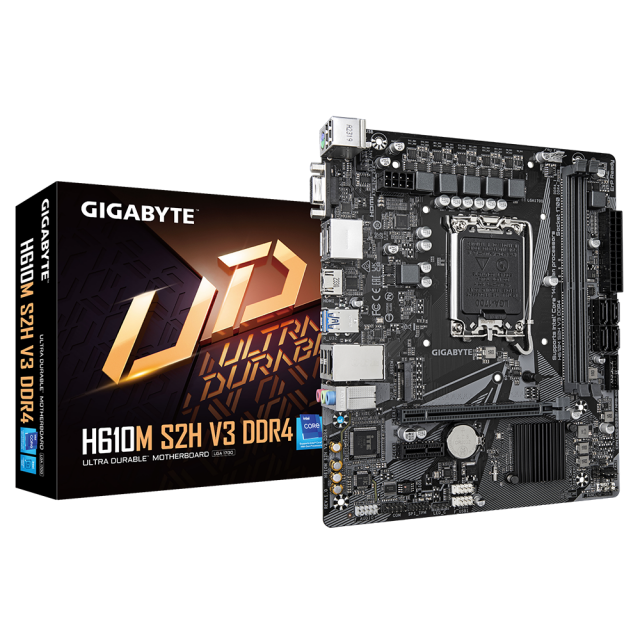 Дънна платка GIGABYTE H610M-S2H V3 DDR4, socket 1700, Micro ATX 