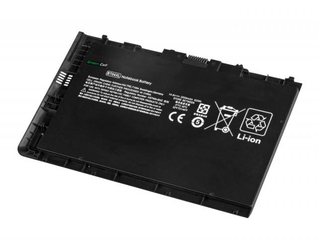 Laptop Battery for HP EliteBook Folio 9470m 9480m / 14,4V 3500mAh  GREEN CELL 