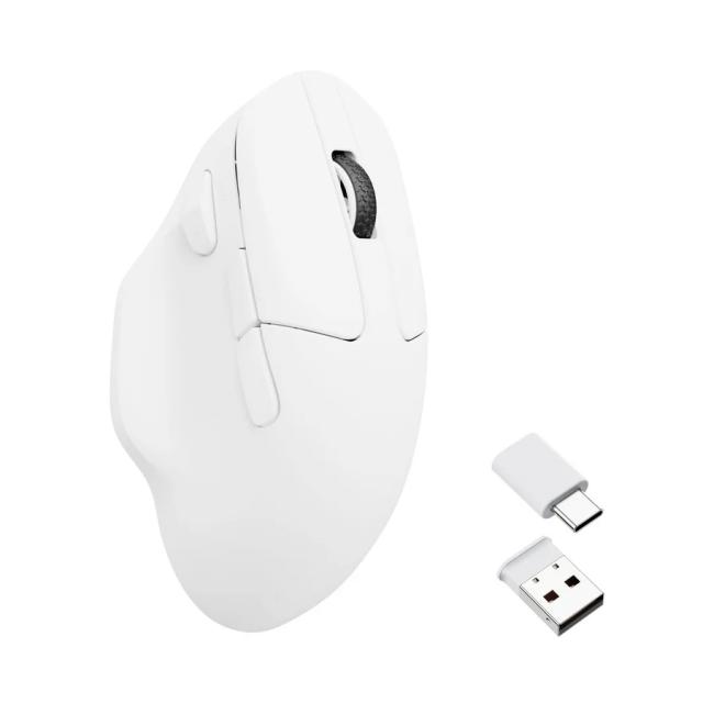 Безжична мишка Keychron M7 1000Hz, Matte White 