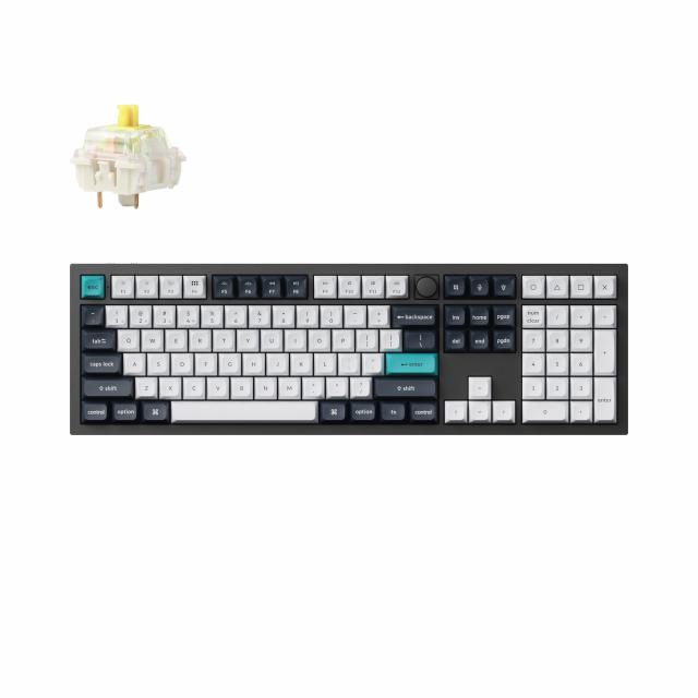 Wireless Mechanical Keyboard Keychron Q6 MAX Gateron Jupiter Banana Switch - Carbon Black 