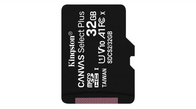 Memory card Kingston Canvas Select Plus, microSDHC 32GB, Class 10 UHS-I 