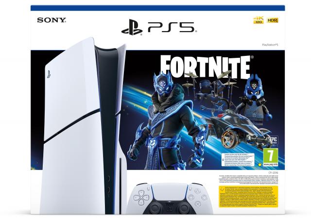 Gaming Console PlayStation 5 (Slim) 1TB Fortnite - Cobalt Start Bundle 